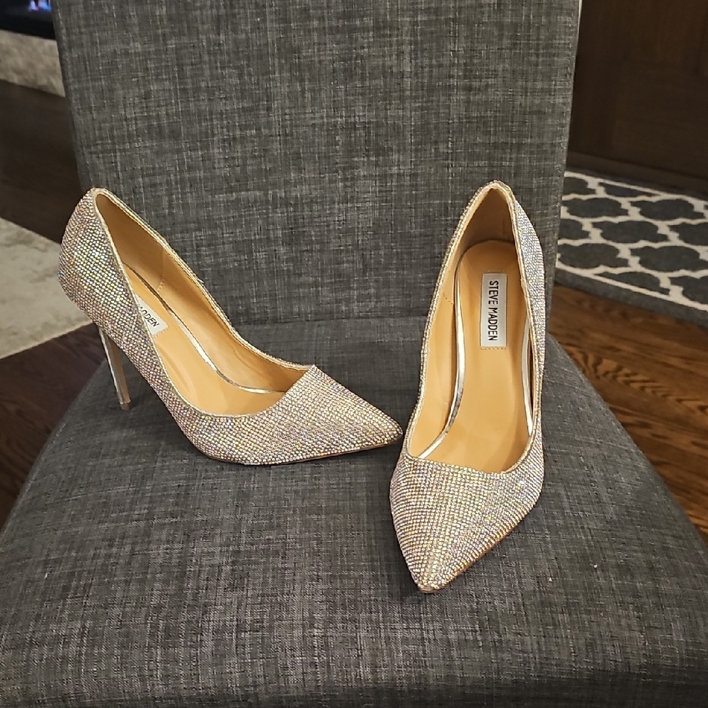 Steve Madden Women's Sparkling Heels - Silver